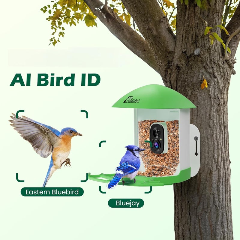 RichBird Bird Feeder with Camera, Smart Bird House with Cam for Outside, 2K HD Auto Record Video, AI Identification & Instant Alerts, Solar Powered, Bird Watching Gifts for Family and Birdlovers - Image 4